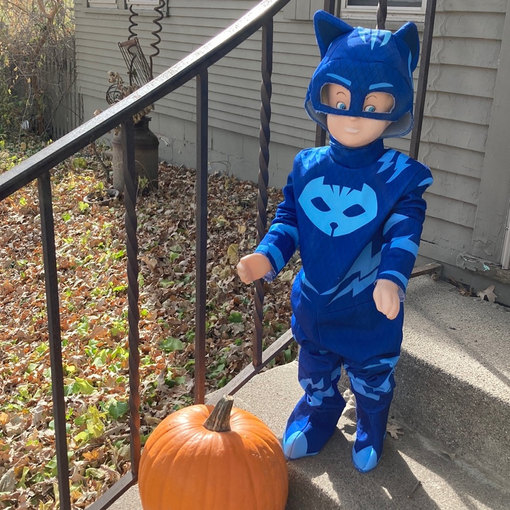 🎃 P J Masks Catboy Classic Halloween Costume Jumpsuit M (3T-4T)